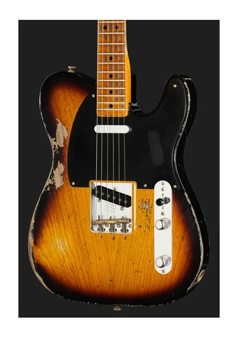 Fender LTD 52 Tele 2CSB SHRelic, curve del body viste dall'alto
