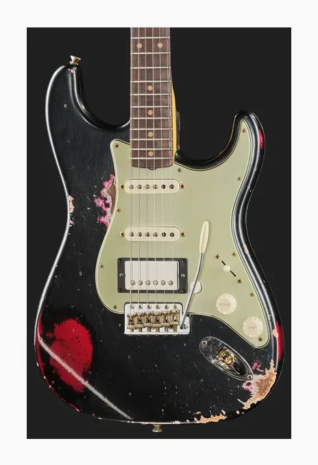 Fender LTD 59 Strat BPoMW Heavy R, capotasto e prime posizioni della tastiera