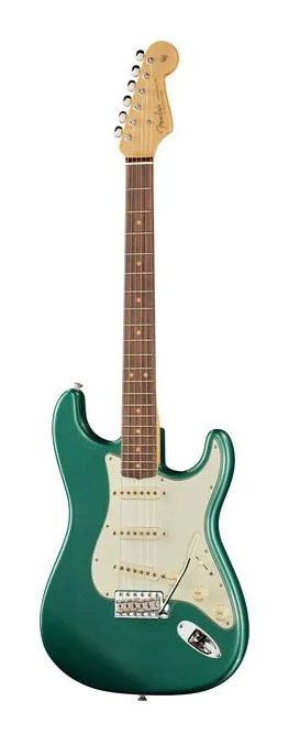 Fender LTD 63 Strat Jmr RW ASGM inquadrato di fronte su sfondo neutro