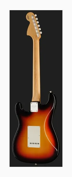 Fender LTD 66 Strat 3CS DLX CC, curve del body viste dall'alto