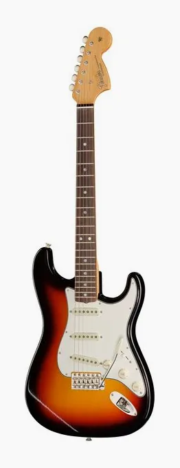 Fender LTD 66 Strat 3CS DLX CC in primo piano frontale