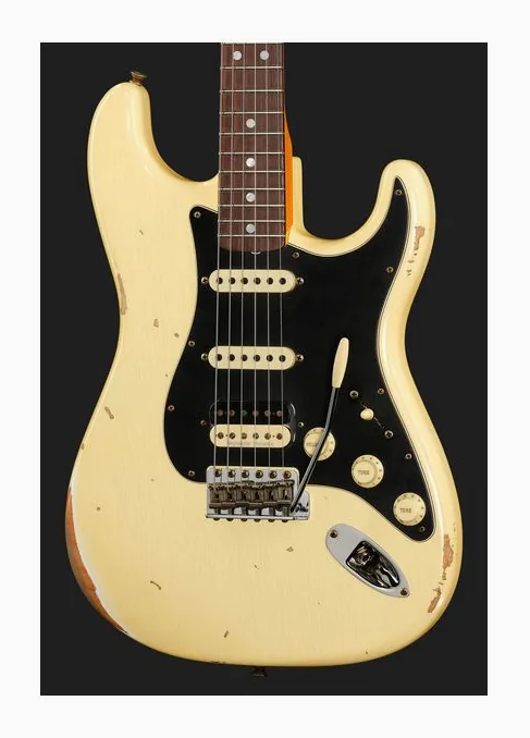 Fender LTD 67 Strat HSS Vintage White, ponte e meccaniche di intonazione