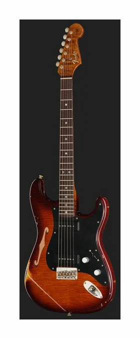 Fender LTD Artisan P90 Strat AVB, paletta con meccaniche e logo
