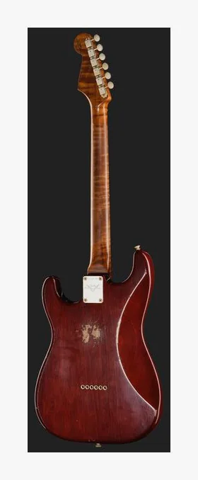 Fender LTD Artisan P90 Strat AVB, paletta con meccaniche e logo