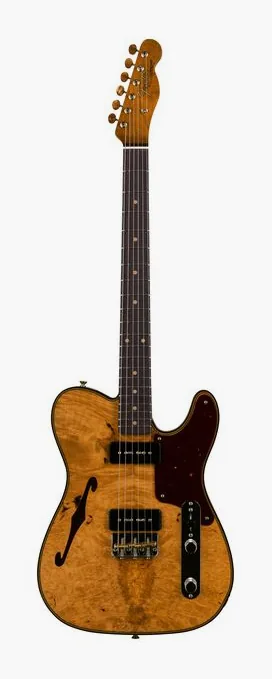 Fender LTD Artisan Tele Burl Dual P90 visto di fronte