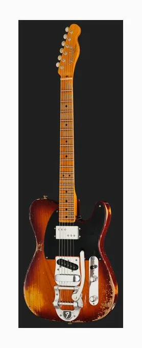Fender LTD Blackguard Cunife Tele AVB, selettore pickup e jack di uscita