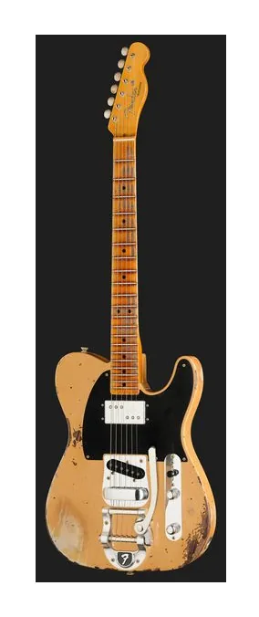 Fender LTD Blackguard Cunife Tele NBL, selettore pickup e jack di uscita
