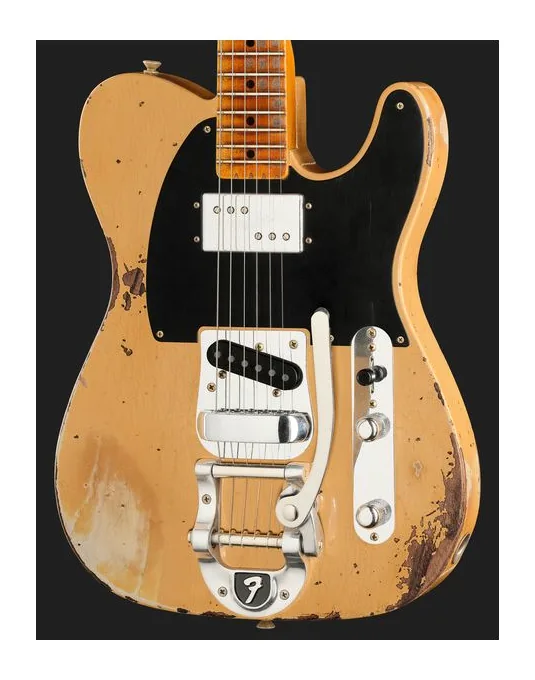 Fender LTD Blackguard Cunife Tele NBL, selettore pickup e jack di uscita