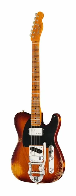 Fender LTD Blackguard Cunife Tele AVB visto di fronte