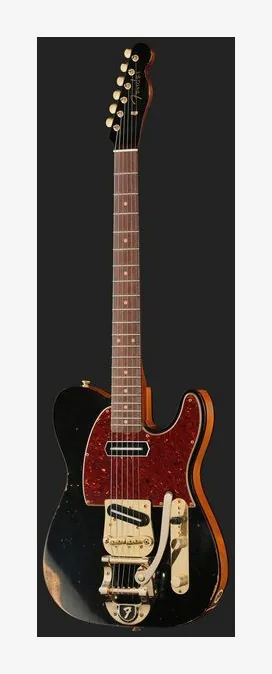 Fender LTD Bow Tie Tele Bigsby BK, ponte e meccaniche di intonazione