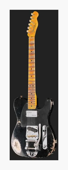 Fender LTD CuNife Tele HR Aged Black, selettore pickup e jack di uscita