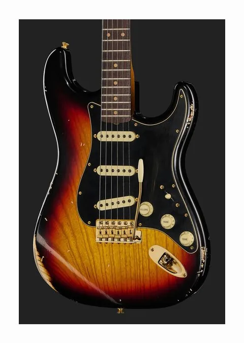 Fender LTD Custom '62 Strat RL BSB, manico e tastiera visti di lato