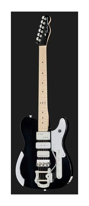 Fender LTD Jack White Triplecaster BK, pickup e manopole dei controlli