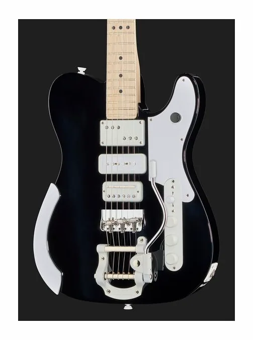 Fender LTD Jack White Triplecaster BK, selettore pickup e jack di uscita