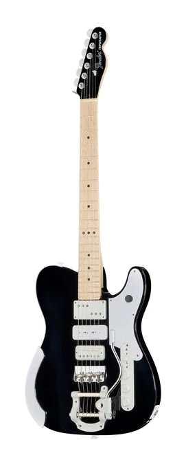 Fender LTD Jack White Triplecaster BK visto di fronte