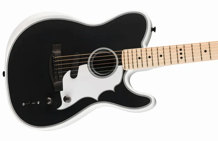 Fender LTD Jack White Triplesonic WB, manico e tastiera visti di lato