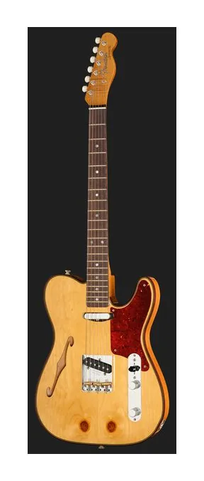 Fender LTD Knotty Tele NOS Aged AN, profilo laterale del corpo