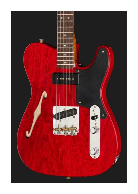 Fender LTD P90 Korina Tele Jmr ACT, manico e tastiera visti di lato