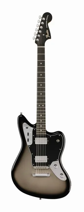 Fender LTD Player Fusion Jag Bari SLV in primo piano frontale