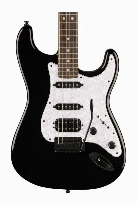 Fender LTD Player Fusion Strat HSS BK, capotasto e prime posizioni della tastiera