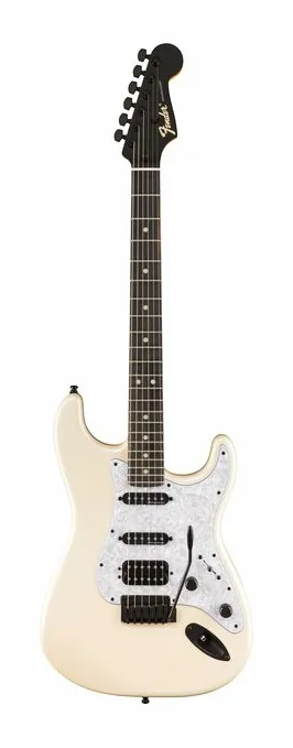 Fender LTD Player Fusion Strat HSS OP in primo piano frontale