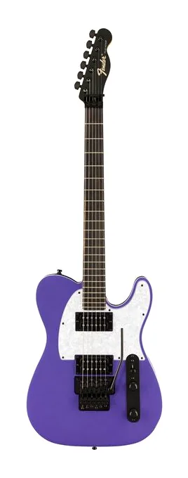Fender LTD Player Fusion Tele HH AUM inquadrato di fronte su sfondo neutro