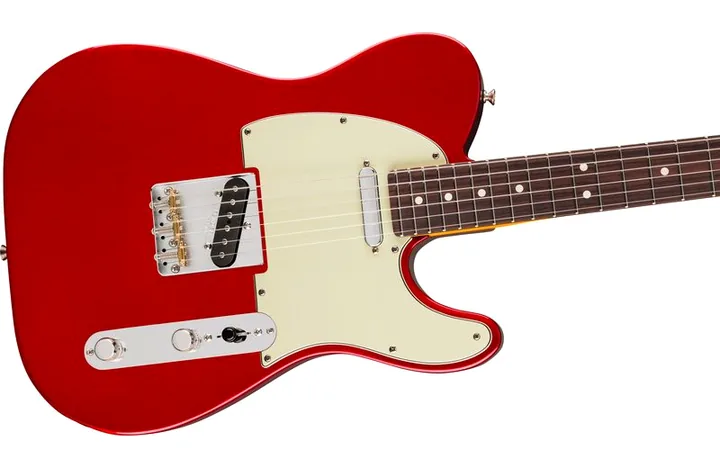 Fender LTD Pro Clsc Silent Tele CAR, curve del body viste dall'alto