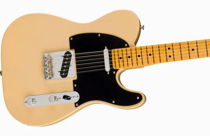 Fender LTD Pro Clsc Silent Tele VBL, capotasto e prime posizioni della tastiera