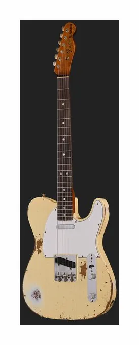 Fender LTD Roasted Tele Pro AVWT, manico e tastiera visti di lato