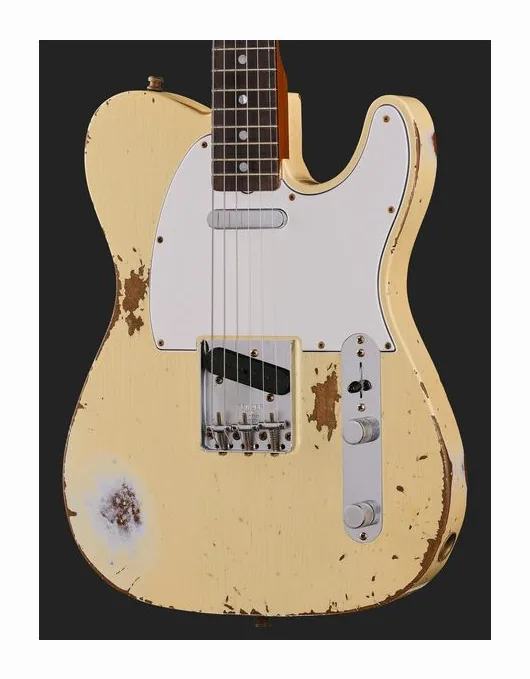 Fender LTD Roasted Tele Pro AVWT, profilo laterale del corpo