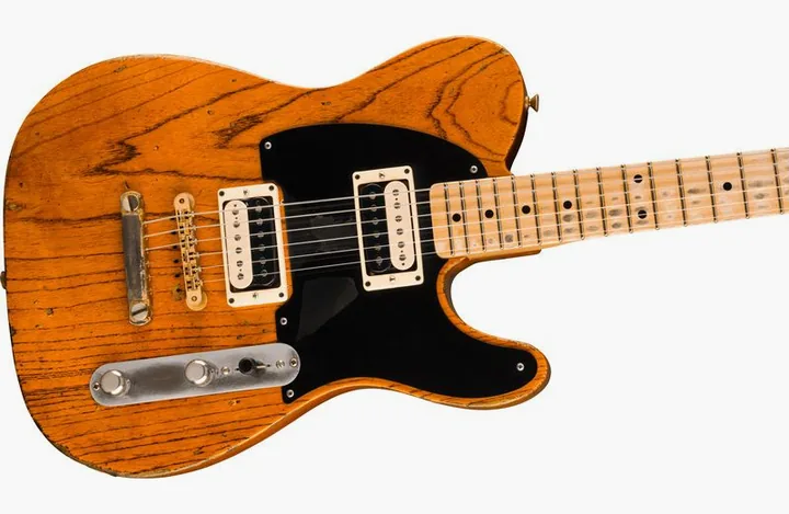 Fender LTD Seymour Duncan 50th Tele, curve del body viste dall'alto