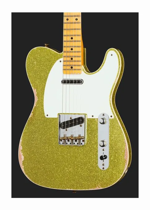 Fender LTD Tomatillo Tele Rel ACS, corpo e verniciatura in primo piano