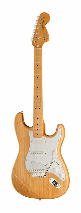 Fender Mark Speer Strat MN NAT in primo piano frontale