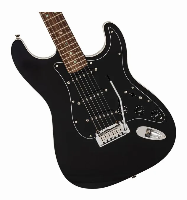 Fender MIJ Act Modern Strat RW BLK, vista posteriore del corpo