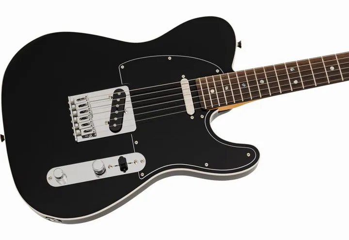 Fender MIJ Active Modern Tele RW BLK, ponte e meccaniche di intonazione