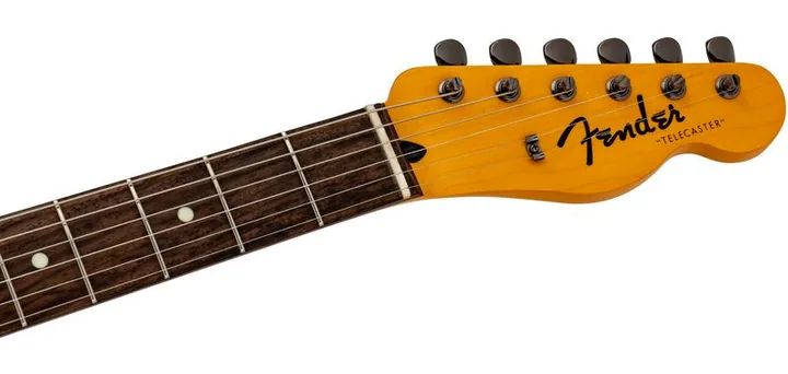 Fender MIJ Hybrid II Tele RW MPB, paletta con meccaniche e logo
