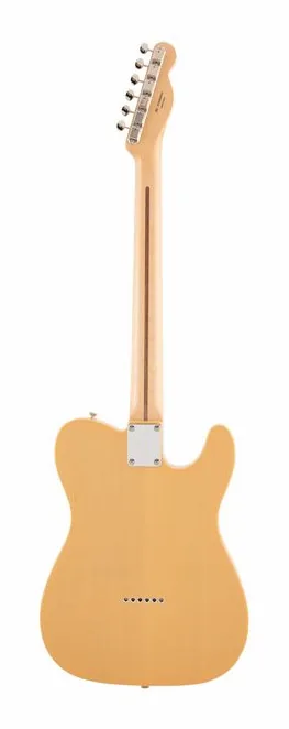 Fender MIJ Trad 50s Tele LH MN BTB, paletta con meccaniche e logo
