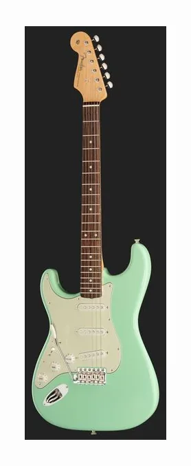 Fender MIJ Trad 60s Strat LH RW SFG, pickup e manopole dei controlli