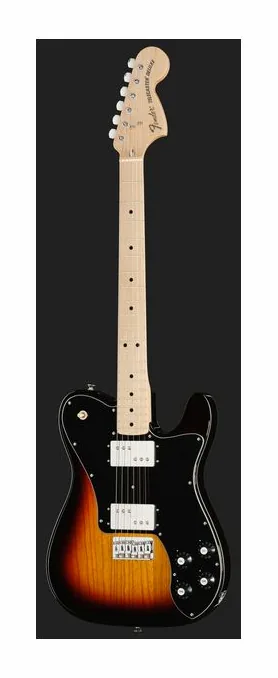 Fender MIJ Trad 70s Tele Deluxe 3TS, corpo e verniciatura in primo piano