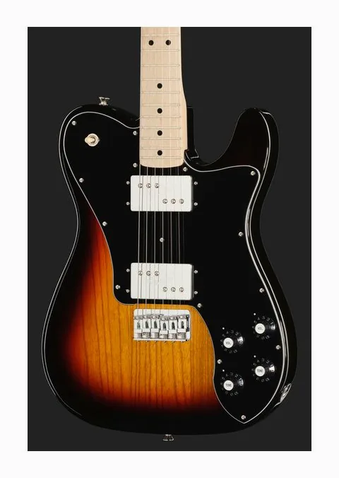 Fender MIJ Trad 70s Tele Deluxe 3TS, curve del body viste dall'alto