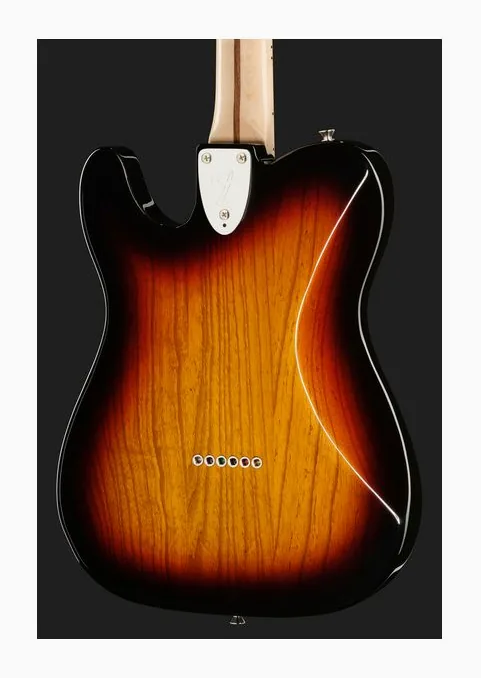 Fender MIJ Trad 70s Tele Deluxe 3TS, corpo e verniciatura in primo piano