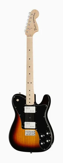 Fender MIJ Trad 70s Tele Deluxe 3TS visto di fronte
