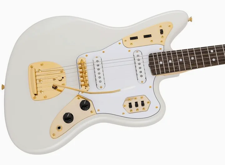 Fender MIJ Trad II 60s Jaguar WPL, selettore pickup e jack di uscita