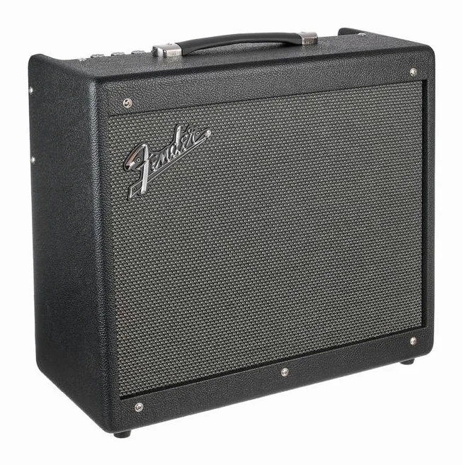 Fender Mustang GTX50, logo e finiture del pannello frontale