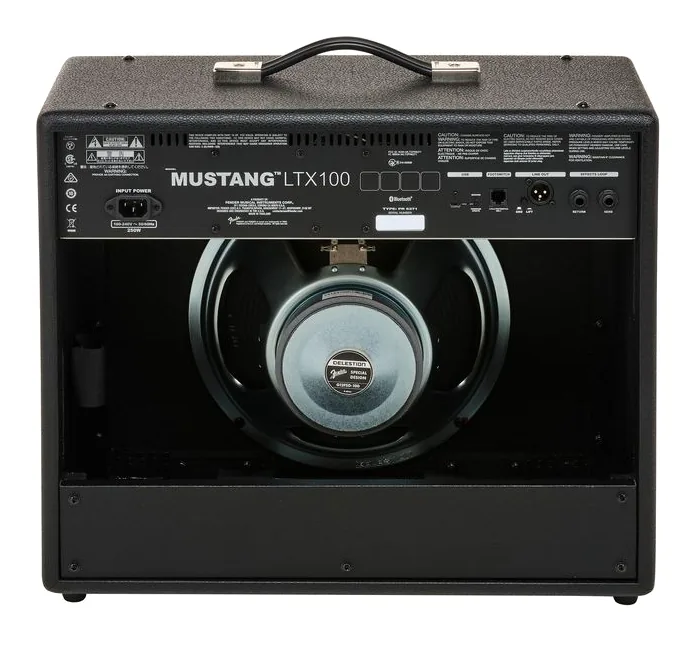 Fender Mustang LTX100, vista laterale del cabinet