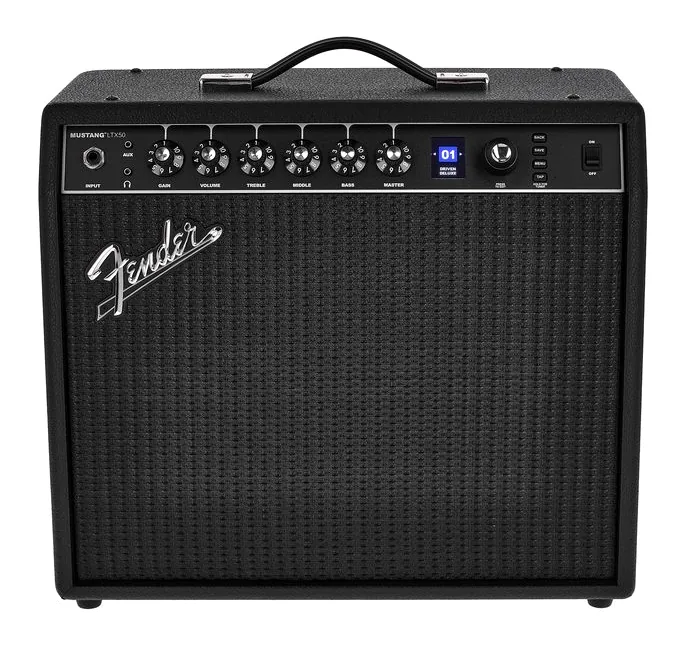 Fender Mustang LTX50, manopole e selettore dei canali