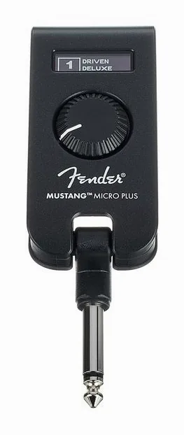 Fender Mustang Micro Plus, manopole viste dall'alto