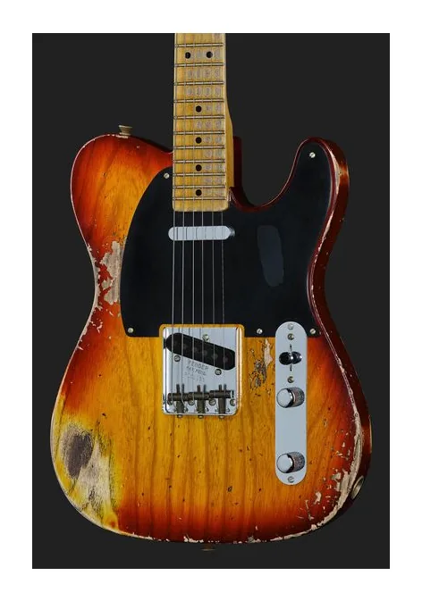 Fender 1951 Nocaster Aged Cherry B, paletta con meccaniche e logo