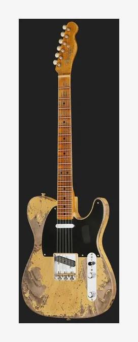 Fender 1951 Nocaster Super HR NBL, paletta con meccaniche e logo