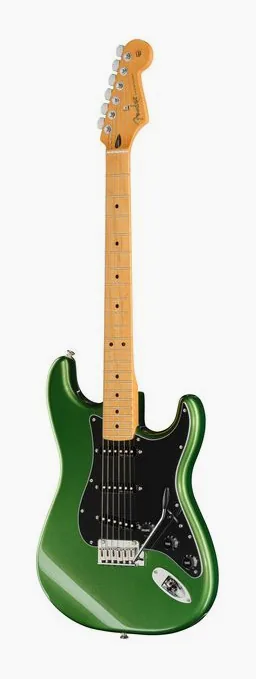 Fender Player II Mod Strat MN HGM inquadrato di fronte su sfondo neutro
